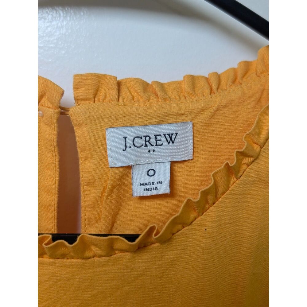 J. Crew Tiered Midi Dress Butter Yellow Cotton Sun Dress Quiet Luxury - Picture 10 of 10